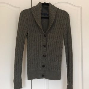 Ralph Lauren Sport cable knit button up sweater
